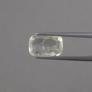 Saphir bleu jaune naturel, pierre précieuse non montée, certifiée IGI, qualité AAA, taille émeraude 12x8mm, 4,05 carats, traitée à la cire/l'huile légère pour - Product Image 1