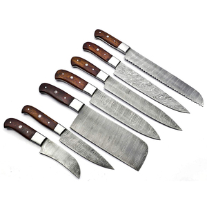 Professional Hand Forged Pattern Steel <b>Knives</b> <b>Sharp</b> Blades Comfortable Handles Damascus Steel Handmade Kitchen Chef <b>Set</b> - Product Image 4