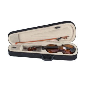 Nuovo custodia per violino acustico 1/4 fatto a mano con archetto e resina naturali per studenti e amanti della musica, realizzato in legno e acero - Product Image 2