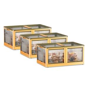 Contenedores de Almacenamiento Plegables de 4 Puertas con Ruedas Bloqueables, Organizadores de Armario Plegables de 3 Piezas, Cestas de Lavandería Plegables con Ruedas de 4 Piezas - Product Image 4