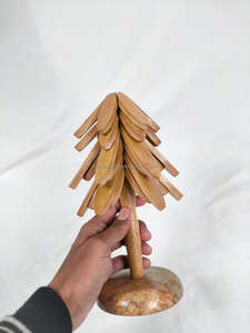 <b>Wooden</b> 4 <b>Trivets</b> for Hot Dishes Irregular Shape Coaster Mat Set Eco-Friendly Custom Size Modern From India - Product Image 6