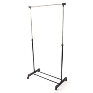 Appendiabiti Portatile Robusto con Ruote, Barra Singola per Abiti, in Metallo/Acciaio, per Soggiorno o Esposizione in Negozio di Abbigliamento - Product Image 2