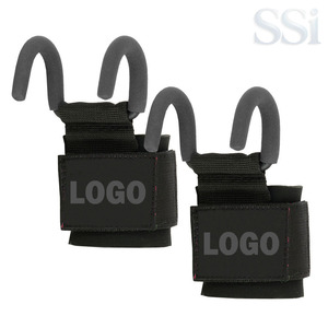 Crochets de musculation multi-usages avec sangles de poignet, crochets en acier robustes pour l'entraînement en salle de sport et le soutien de la préhension - Product Image 4