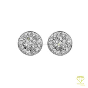 Boucles d'oreilles en moissanite noire de luxe, argent sterling 925, style hip hop, bijoux pour hommes et femmes - Product Image 1