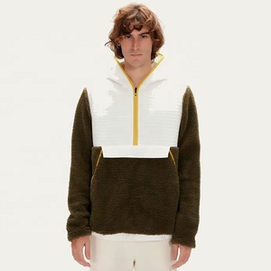 Sweat-shirts à capuche en sherpa avec fermeture éclair sur le côté, logo personnalisé, prix bas, streetwear, sweat-shirts confortables pour hommes, taille plus, sweat-shirts unisexes vintage - Product Image 1