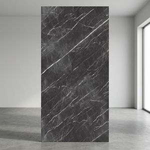 Vintage Onyx Noir 160x320cm Pierre Frittée Poli Glacé Salle De Bains Carrelages Murs Sols Porcelaine Céramique Marbre Pierre Dalle - Product Image 6