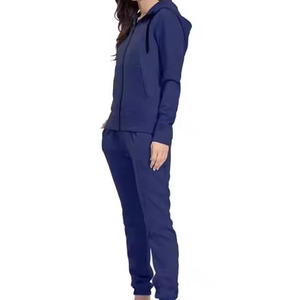 ชุดวอร์มผ้าคอตตอนหนานุ่ม พิมพ์ลาย ชุดวอร์มผู้หญิง สกรีนโลโก้ได้ กางเกงวอร์มขาบานทรงสแต็ค และเสื้อฮู้ดดี้สำหรับผู้หญิง - Product Image 4