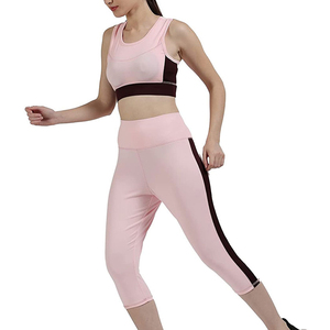 New Arrival Premium Quality Women's Yoga Set <b>Flared</b> <b>Legging</b> Nine Quarter Sleeve Bra for Breathable Custom Brand - Product Image 4