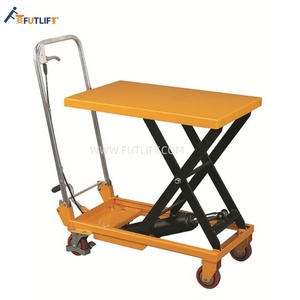 Table élévatrice manuelle en acier FUTLIFT 300kg/500kg, chariot portable avec commande au pied et valve anti-explosion - Product Image 2