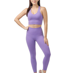 Conjunto de Yoga Flexible y Sólido para Tallas Grandes, Ropa Deportiva para Gimnasio, Ropa Deportiva Ligera con Elasticidad en Cuatro Direcciones y Secado Rápido - Product Image 1