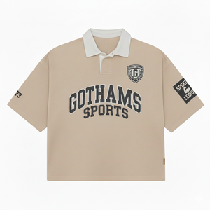 Polo brodé personnalisé en coton tricoté, coupe courte et ample, pour homme, haute qualité, manches courtes, idéal pour le golf et le rugby - Product Image 4