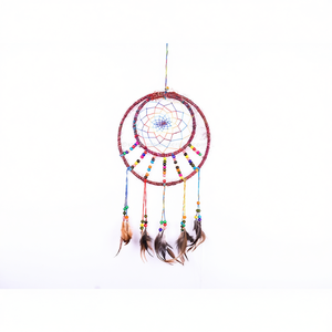 เครื่องดักฝันประดับลูกปัดผ้าไหม - Product Image 2