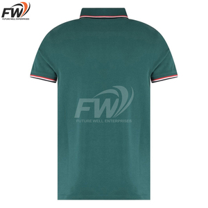 Chemises de golf pour hommes, coupe slim, polyester/coton, respirantes, écologiques, impression par sublimation personnalisée en gros, manches courtes - Product Image 5