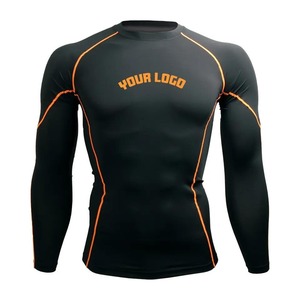 Custom Sublimated Rash Guard <b>Compression</b> <b>Shirt</b> MMA Training Wear Breathable OEM ODM Wholesale Manufacturer - Product Image 4