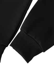 Latest Fashion Custom Crop Top Hoodie for <b>Women</b> Solid <b>Pattern</b> Short Length Pullover Sweatshirt with Front Logo Print - Product Image 5