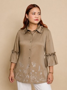 Camisa BRISA Giza de Algodón Premium y Elegante para Mujer, Suave, Cómoda y con Estilo para Uso Diario - Product Image 1