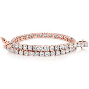 Pulsera de Diamantes Cultivados en Laboratorio, 7 Quilates, Certificación IGI, Oro de 10K, Joyería de Lujo VVS para Mujer, Regalo de Boda - Product Image 1
