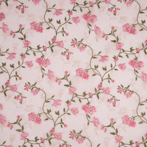 Tela de Lujo con Bordado Malty, Malla de Poliéster Transpirable con Patrón Floral para Vestidos de Novia y Fiesta - Product Image 3
