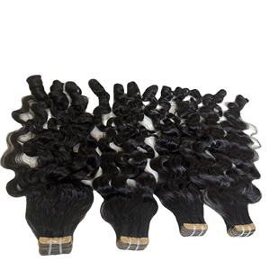 Paquete de ondas profundas de cabello virgen Natural rizado Super doble dibujado crudo 100% extensiones de cabello humano vietnamita donante único - Product Image 6