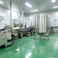 Machine industrielle automatique pour la friture de steaks de poulet enrobés, production personnalisable, traitement de la viande et de la friture en profondeur