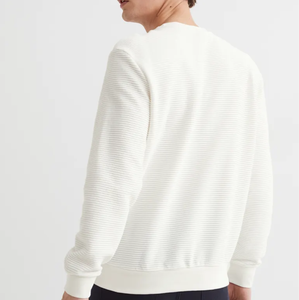 Sweat-shirt d'hiver pour homme à col rond, design tendance 2021, fabrication sur mesure OEM, fibre de bambou, motif cœur brodé, manches longues - Product Image 3