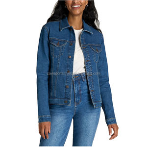 Chaqueta Vaquera de Invierno Elegante de Alta Calidad para Mujer, Chaqueta Corta Holgada con Cinturón y Cremallera - Product Image 5