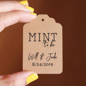 Étiquettes personnalisées pour bocaux Mason ou étiquettes de mariage, étiquettes suspendues personnalisées, mini-étiquettes de style bagage en papier kraft avec votre logo - Product Image 6