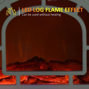 Chimenea Eléctrica Realista con Llama LED, Estufa Independiente con Temperatura Ajustable y Protección Contra Sobrecalentamiento - Product Image 5