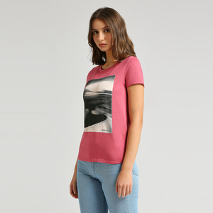 Ladies Round Neck Tee Bamboo <b>Viscose</b> Eco Friendly Lightweight Loose Fit Short Sleeve <b>top</b> Casual Apparel Export Ready - Product Image 3
