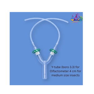 Connecteur en verre en forme de Y en borosilicate 3.3 de précision, taille personnalisée pour olfactomètre d'insectes, applications en laboratoire de recherche - Product Image 4