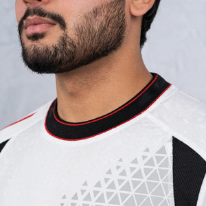 Maillot de football personnalisé pour homme, sublimation, protection UV UPF 50+, antibactérien, séchage rapide, 100% polyester, manches courtes - Product Image 5