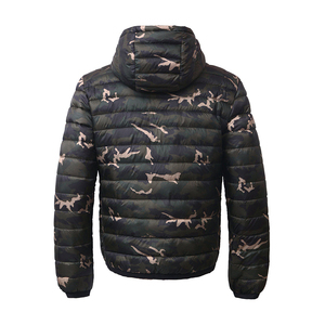 Artiz International Wholesale <b>Men</b> <b>Hooded</b> Beaded <b>Puffer</b> <b>Jacket</b> Winter Eco-Friendly Windproof Streetwear Style 100% Polyester - Product Image 3