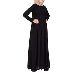 Abaya élégante pour femmes musulmanes, ouverte devant, coupe ample, robe islamique modeste, manches longues, tenue décontractée quotidienne, robe maxi - Product Image 1