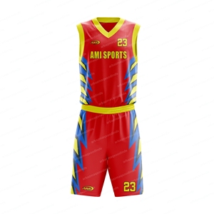 Conjunto de Uniforme de Baloncesto sin Mangas para Hombre, de Alta Calidad, Secado Rápido, Anti-UV, Antibacteriano, Impermeable, 100% Poliéster, Hecho a Medida - Product Image 5