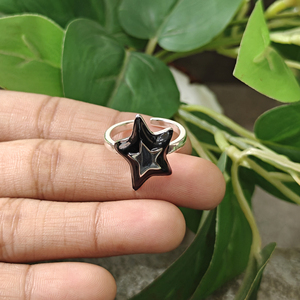 Anillo de Moda Minimalista con Estrella Plateada de 18k, Anillo de Joyería Elegante para Mujer, Venta al por Mayor, Último Modelo, Más Vendido, para Bodas y Cumpleaños - Product Image 5