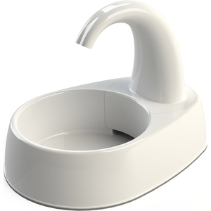 Fontaine à jet incurvée 2,5 L blanche 25 x 24,5 x 35 cm pour animaux de compagnie - Product Image 1