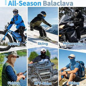 Breathable Balaclava Sun protection for Face and Neck Windproof Adjustable Unisex Hood for Ski Cycling Outdoor - Product Image 5