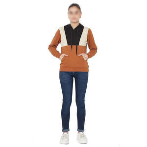Sudadera con capucha extragrande de algodón con estampado personalizado, sudadera con cuello redondo para mujer - Product Image 2