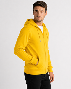 Mens lightweight zip hoodie offering a clean fit breathable softness and easy layering for year round casual everyday comfort - Product Image 2