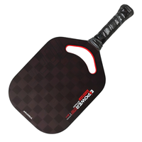 Raquette de pickleball en fibre de carbone moulée intégrale TOPPRO T7001 18K rouge, entièrement personnalisable OEM ODM, nouvelle arrivée 2025