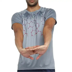 T-shirt Oversize en Coton Lourd Personnalisé, T-shirt de Sport Homme à Séchage Rapide en Coton Épais - Product Image 5