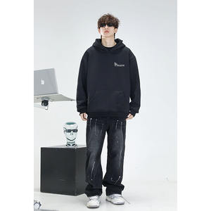 Vente en gros de sweat-shirts à capuche unisexes 100% coton, streetwear de haute qualité, 2 pièces MOQ, tissu en molleton fabriqué au Pakistan - Product Image 5