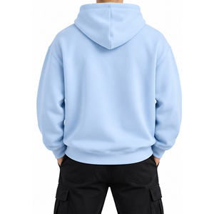 Sweat-shirts à capuche sportifs personnalisés pour hommes et femmes, brodés, 100 % coton molletonné, coupe classique, avec poches, OEM ODM en gros - Product Image 5