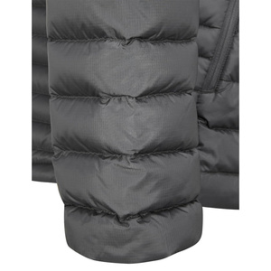 Veste longue d'hiver pour homme sur mesure, design à capuche, matelassée, doublure en sherpa, service OEM, coupe-vent, respirante, 100% polyester - Product Image 5