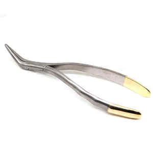 Forceps d'extraction dentaire de précision, argentés, à poignée moletée, instruments chirurgicaux manuels de classe I pour l'extraction dentaire - Product Image 3