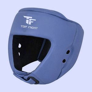 อุปกรณ์ป้องกันศีรษะสำหรับชกมวย Blue Pro Boxing รุ่น PU สำหรับผู้ใหญ่ อุปกรณ์ป้องกันศิลปะการต่อสู้ ระบายอากาศได้ดี สีดำเทา - Product Image 4