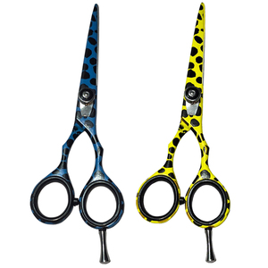 Ensemble de ciseaux de coiffure professionnels 5,5'' en acier inoxydable réutilisables pour barbier et salon – Faible MOQ – Fournisseur OEM - Product Image 1