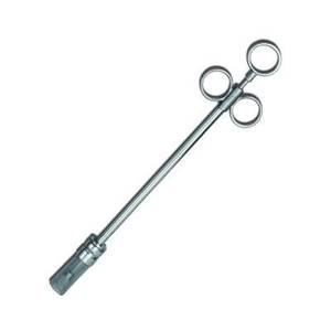 Pistola de Bolus Veterinaria Reutilizable de Acero Inoxidable 304, Segura y Confiable, con Mango de 3 Anillos, Dispensador de Píldoras con Cabeza de Goma para Ganado - Product Image 6