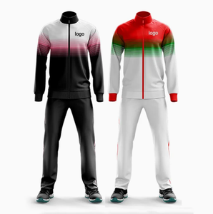 Custom Sublimation Sports Wear Zipper Mens Jacket Hoody Training Track Suit Set Men Sportswear <b>Tracksuit</b> - Product Image 1