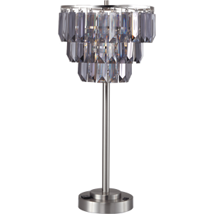 โคมไฟตั้งโต๊ะคริสตัลทรงร่วมสมัยขนาด 27.5 นิ้ว 1 ชิ้น/กล่อง อัตราส่วน 1.01/9.25 - Product Image 1